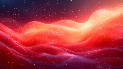 Poster - Celestial aurora of cosmic dust and starlight against night sky background
