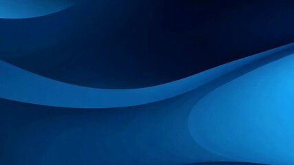 Poster - elegant dark blue looped gradient background for business presentations and modern design
