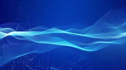Poster - Abstract Blue Background for News and Broadcast Technology