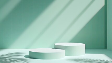 Poster - Soft pastel gradient with modern minimal 2D abstract design, copy space