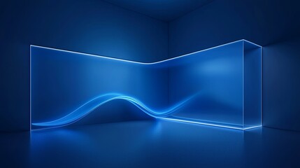 Fototapete - Surreal 3D portal emitting glowing cosmic waves, futuristic dreamscape, copy space