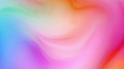Poster - colorful gradient abstract loop background animation in 4k: fluid motion and soft textures