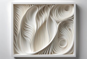 Poster - Sculpted paper evokes fluidity, precision and artistic expression