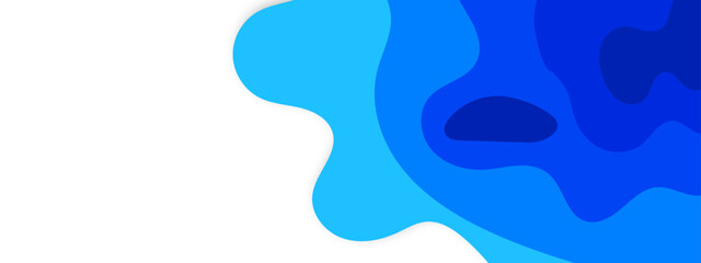 Paper style on blue background
