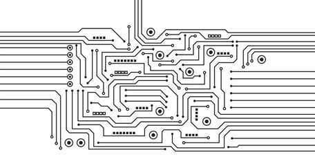 technology background with hi-tech digital data connection system and computer electronic design.