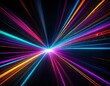 © Liang - Neon Speed Lines Abstract Background