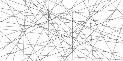 Fototapete - abstract black lines with white background. creative and geometric shape with luxury pattern and pap