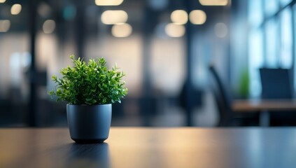 Office plant desk modern workspace background