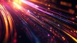 © Amien19 - Abstract data stream visualization with vibrant colors and dynamic digital lights
