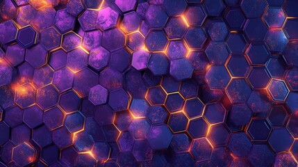 Poster - hexagonal grid illustrating human social networking, depicting the flow of communication and interaction.