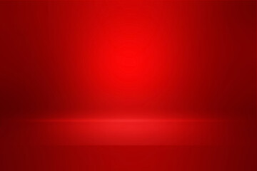 Wall Mural - red gradient abstract studio background with soft sparkle spot light design for product display