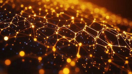 Poster - people are connected through social networks, with lines representing relationships between individuals.