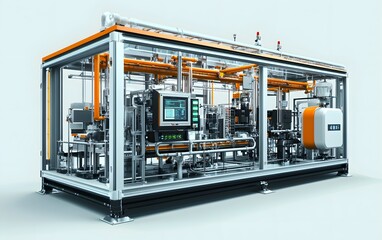 Poster - A modern industrial machine showcasing advanced technology and design