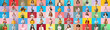 © Pixel-Shot - Big collage of people on color background