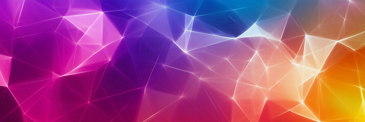 Fototapete - colorful, abstract background with a lot of lines and shapes. The colors are bright and vibrant, creating a sense of energy and excitement. Scene is dynamic and lively, with a focus on movement