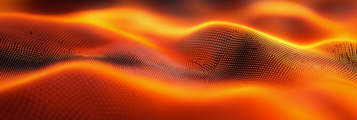 Poster - close up of a yellow and orange surface with a lot of dots. The surface is very textured and has a lot of detail