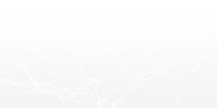 Abstract white futuristic background with interconnected dots and lines in 4k rendering, interconnected, background