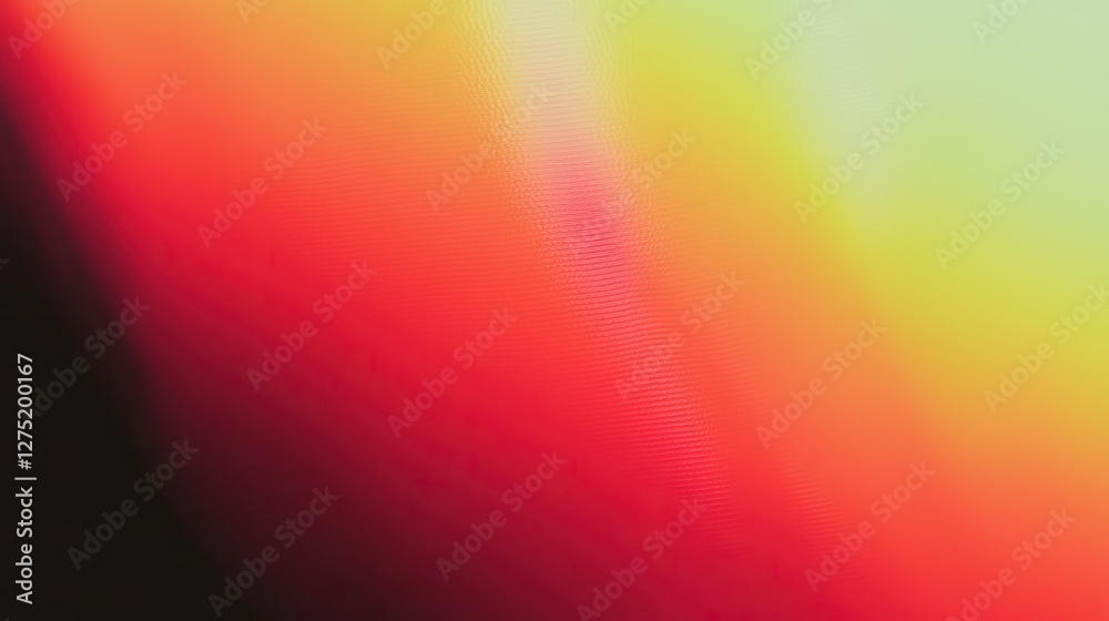 Abstract background with vibrant red, orange, and yellow gradient.