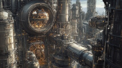 Canvas Print - Futuristic CityScape