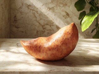 Wall Mural - Close-up of pear on table