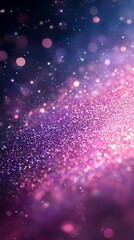 Wall Mural - Purple glitter sparkle, dark background