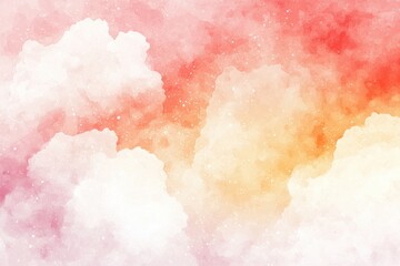 Wall Mural - colorful cloudy sky with soft texture and warm hues