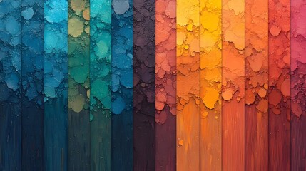 Fototapete - A rainbow themed backdrop with a blurred color spectrum effect creating a vibrant yet soft aesthetic ideal for modern digital art graphic design and LGBTQ and pride