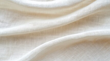Poster - Soft and Elegant White Fabric with Subtle Texture for Fashion and Design Projects
