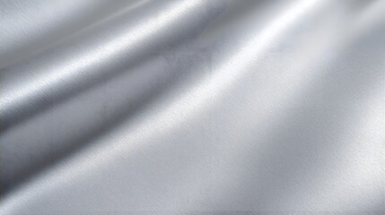 Poster - Elegant and futuristic abstract background with smooth silver aluminum texture shimmering gray paper like surface and soft light wave reflections creating a sleek and modern design