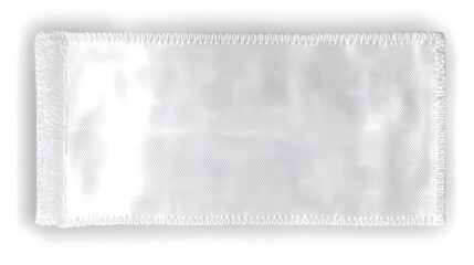 Poster - Blank white fabric clothing tag or label mockup with clean simple design for showcasing custom branding stylish packaging concepts and product identity  Ideal for fashion retail