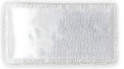 Aufkleber - Detailed white blank clothing tag or label with refined edges and a soft shadow effect isolated on a plain white background suitable for various branding and commercial needs such as fashion apparel