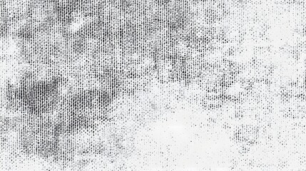 Aufkleber - Faded Halftone Grit Scanned Paper Background with Sand Noise Overlay in Black and White Creating a Raw and Nostalgic Visual Appeal  Vintage Retro Grunge Textured Pattern