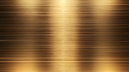Leinwandbilder - Stylish and Contemporary Brushed Gold Metallic Texture Background with Subtle Shimmer and Reflective Surface