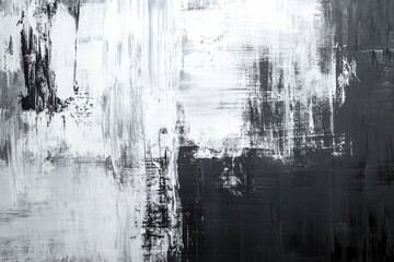 Poster - Stunning monochrome grunge backdrop featuring unique distressed texture for artistic design endeavors and contemporary art illustrations
