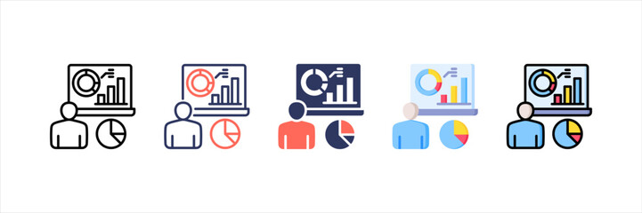 Poster - Statistics Multistyle Icon Set