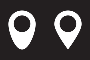 Poster - navigation path pin icon sign vector