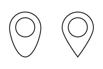 Poster - navigation path pin icon sign vector