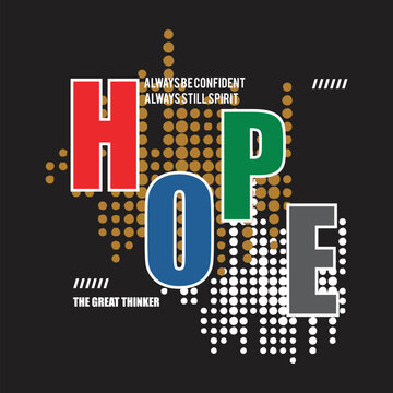 hope always confident design typography  design 