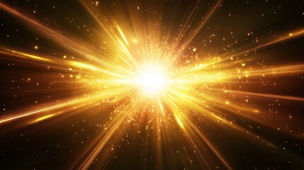 Wall Mural - a luminous black hole with sparks of energy radiating through deep space, forming a mesmerizing cele