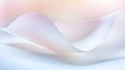 Aufkleber - Mesmerizing Wave-Inspired Paper Sculpture with Flowing Curves and Intricate Folds