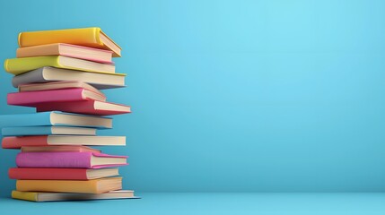Poster - Vibrant and dynamic background featuring abstract book themed elements flowing light trails and an inspiring atmosphere that encourages the of knowledge and learning