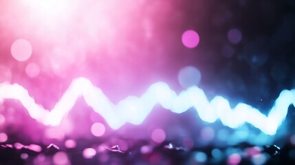 Wall Mural - Abstract light wave, bokeh background, energy, vibrant colors