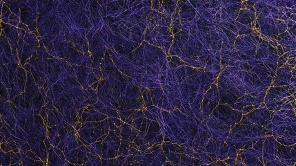 Poster - Abstract purple and gold network texture.
