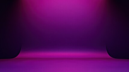 Poster - Abstract purple studio backdrop with gradient lighting.