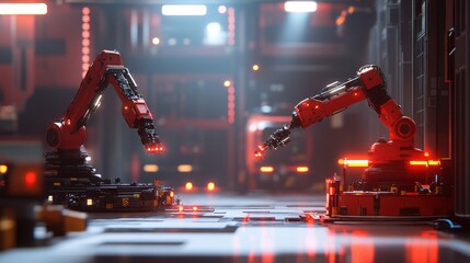 Poster - Advanced Robotic Arms Operating in High-Tech Industrial Environment