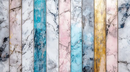 Poster - Abstract decorative marble panels, with different colors and textures for interior design background