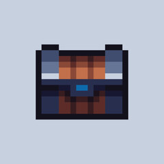 Leinwandbilder - this is chest in pixel art this item good for presentations,stickers, icons, t shirt design,game asset,logo and your project.