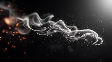 Poster - Abstract smoke art, with light flares background, for creative design