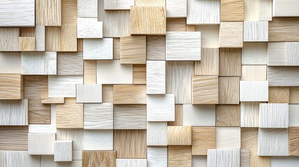 Poster - Abstract wood block pattern background
