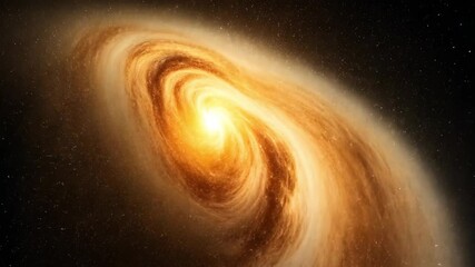 stunning spiral galaxy illuminated by a bright core, surrounded by cosmic dust and stars in deep spa